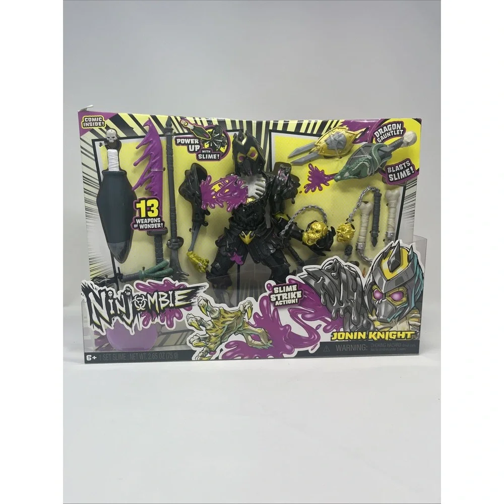 Ninjombie Jonin Knight Figure w Comic Book Slime Strike